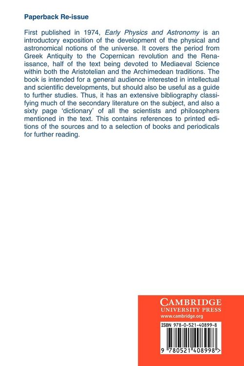 Produktbild: Early Physics and Astronomy