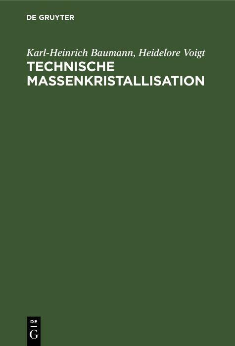 Produktbild: Technische Massenkristallisation