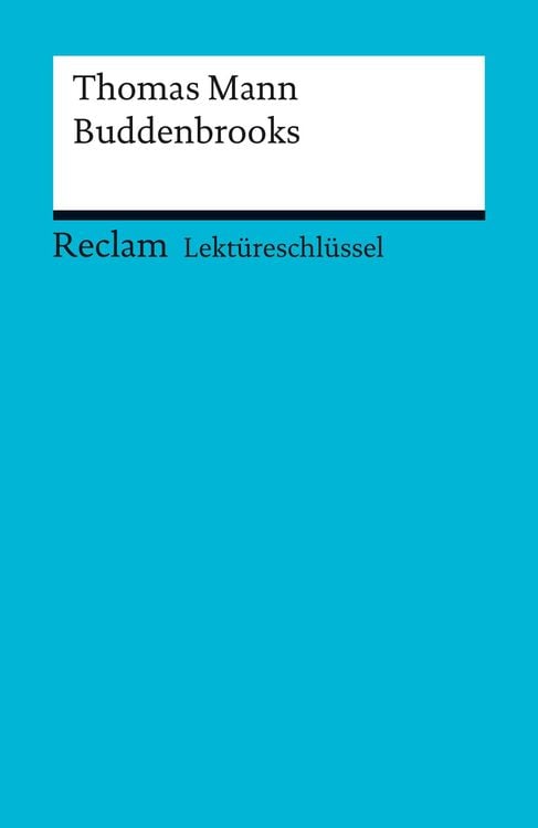 Produktbild: Thomas Mann: Buddenbrooks