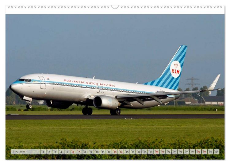 Produktbild: Flugzeuge im Retro-Stil (hochwertiger Premium Wandkalender 2026 DIN A2 quer), Kunstdruck in Hochglanz