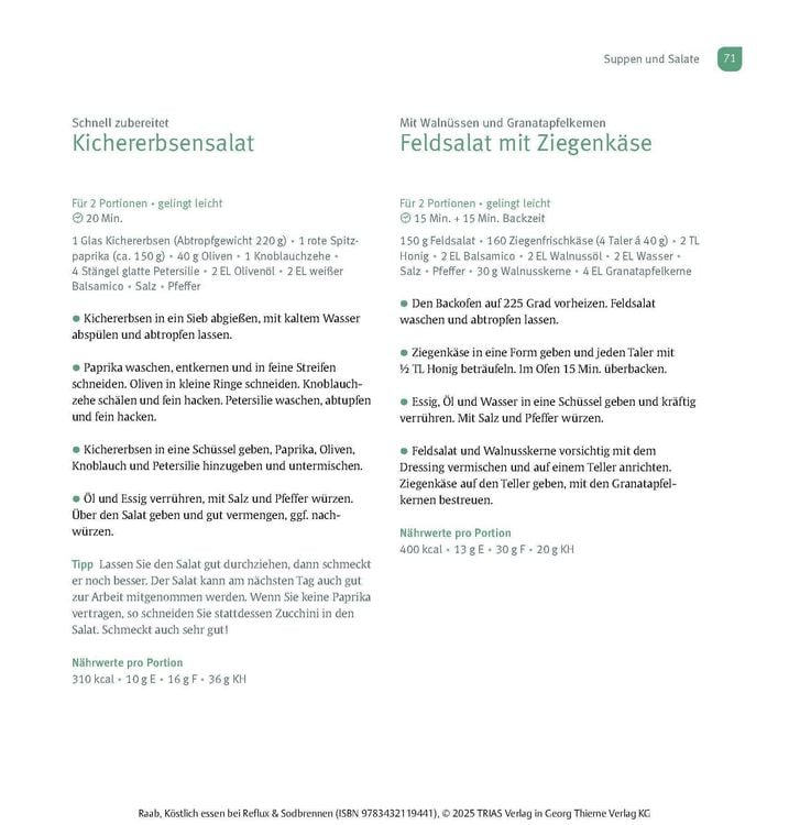 Produktbild: K&ouml;stlich essen Reflux und Sodbrennen