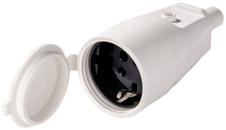 Produktbild: Martin Kaiser 552/kws Schutzkontaktkupplung PVC 250V Kalkwei&szlig; IP44