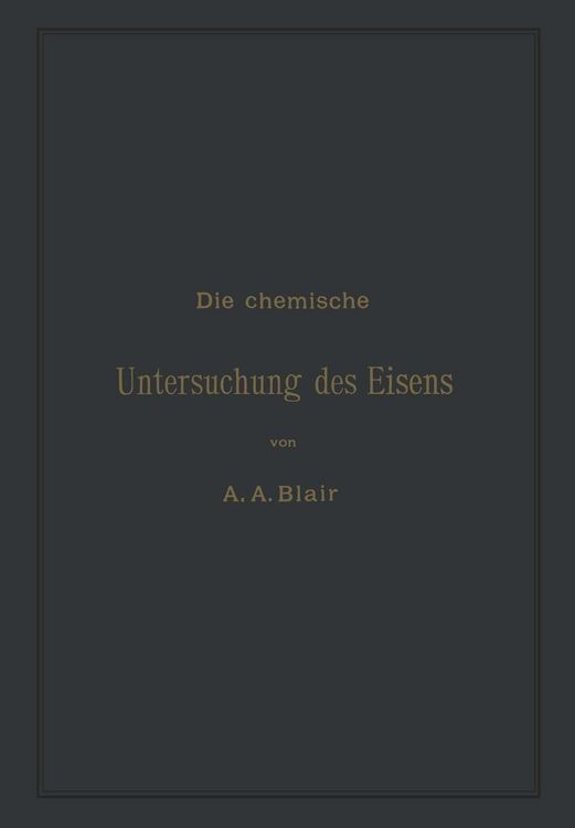 Produktbild: Die chemische Untersuchung des Eisens