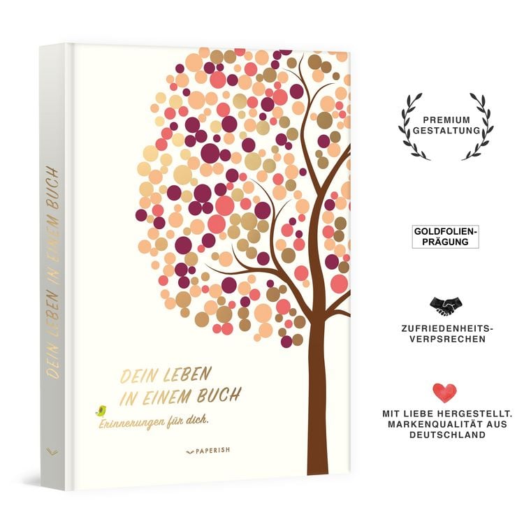 Produktbild: DEIN LEBEN IN EINEM BUCH (beige)
