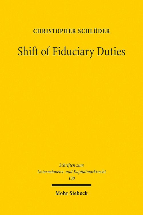 Produktbild: Shift of Fiduciary Duties
