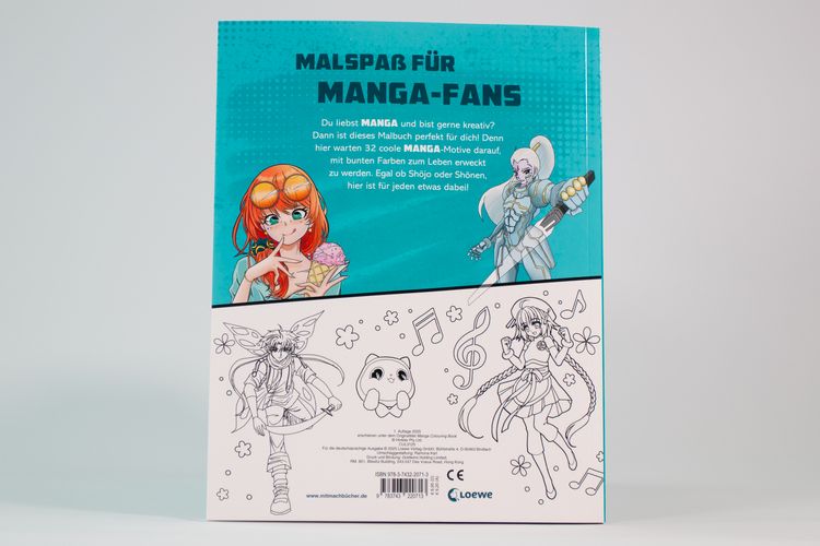 Produktbild: I love Manga & Anime - Das Malbuch