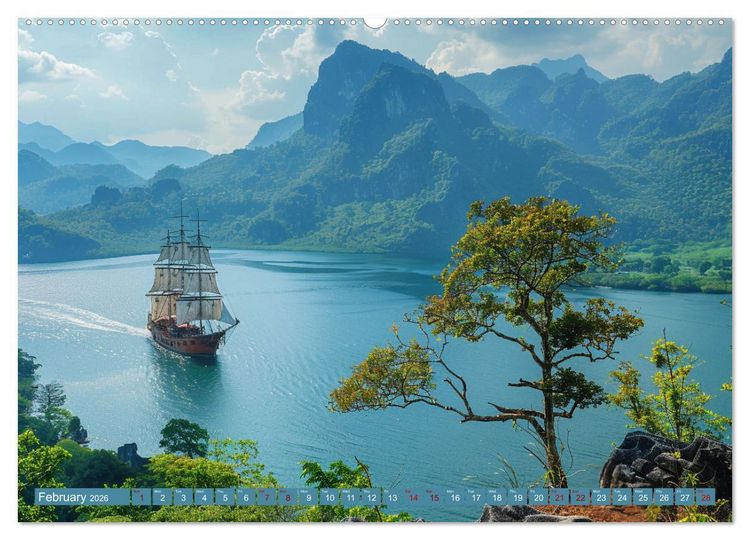 Produktbild: Sailing Through Seasons (Wall Calendar 2026 DIN A2 landscape), CALVENDO 12 Month Wall Calendar