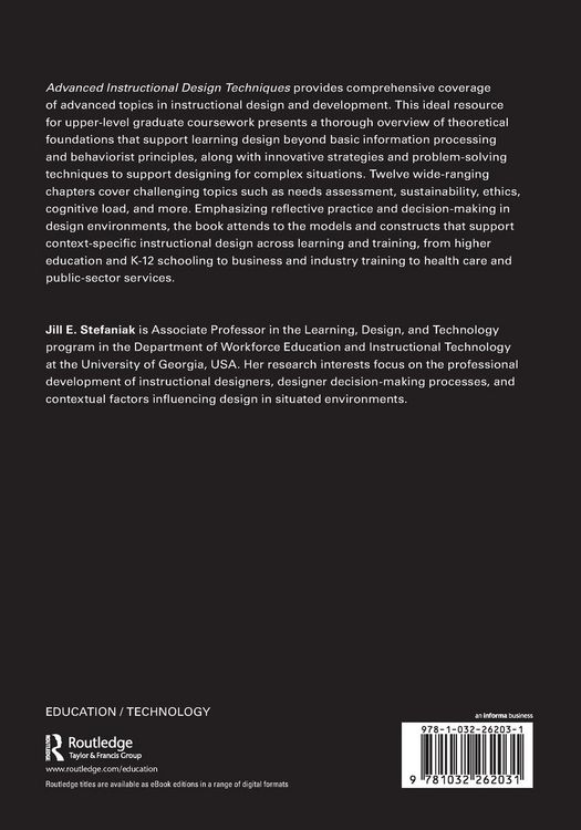 Produktbild: Advanced Instructional Design Techniques