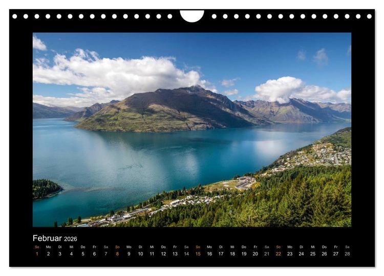 Produktbild: Eine Reise durch Neuseeland (Wandkalender 2026 DIN A4 quer), CALVENDO Monatskalender