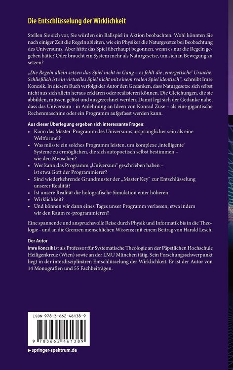 Produktbild: Die Entschl&uuml;sselung der Wirklichkeit