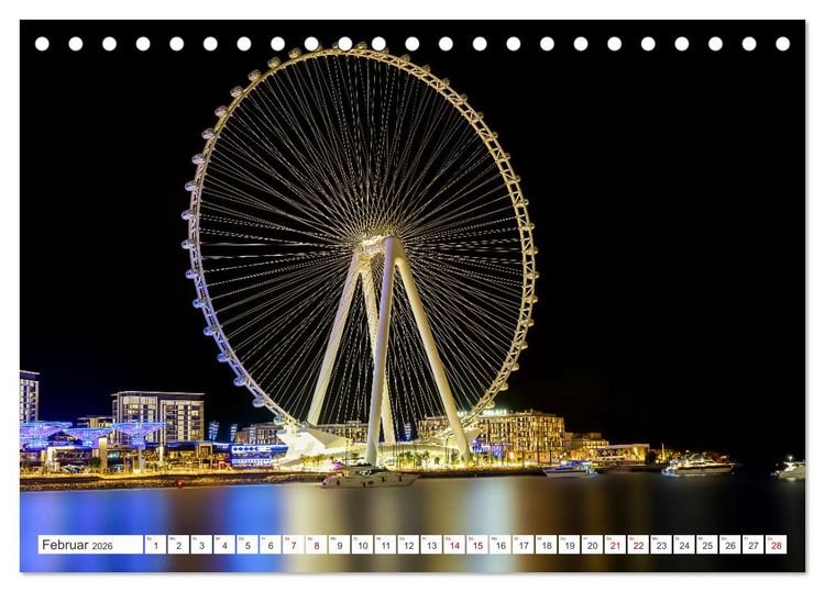 Produktbild: Dubai - Das achte Weltwunder (Tischkalender 2026 DIN A5 quer), CALVENDO Monatskalender