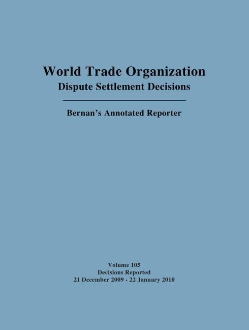 Produktbild: World Trade Orgn Dispute Settl
