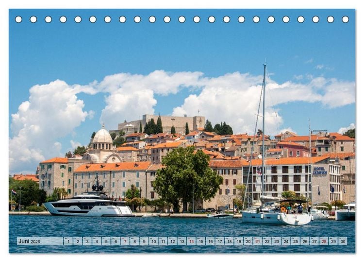 Produktbild: &Scaron;ibenik - Mittelalterliche Metropole in Kroatien (Tischkalender 2026 DIN A5 quer), CALVENDO Monatskalender