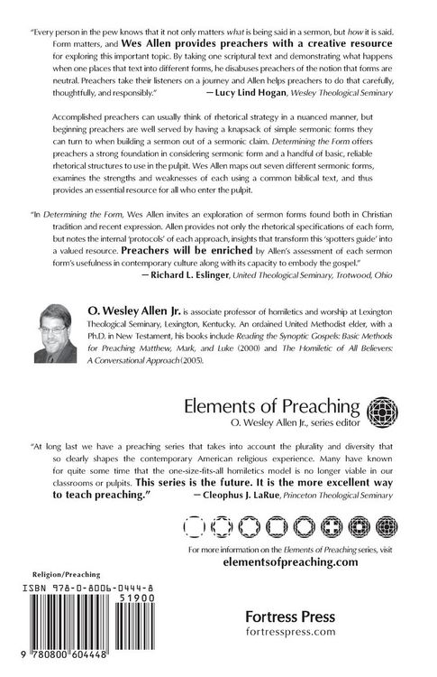 Produktbild: Allen, O: Determining the Form