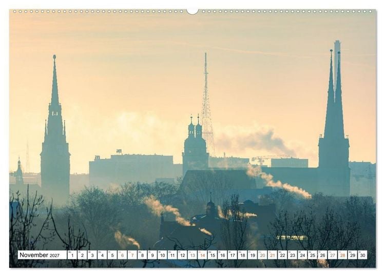 Produktbild: Halle-Saale - Die sch&ouml;nsten Ansichten (hochwertiger Premium Wandkalender 2027 DIN A2 quer), Kunstdruck in Hochglanz