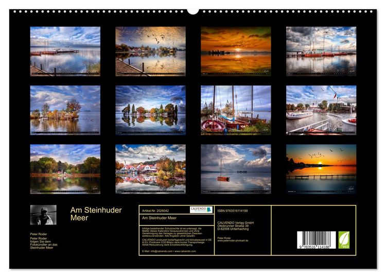 Produktbild: Am Steinhuder Meer (hochwertiger Premium Wandkalender 2026 DIN A2 quer), Kunstdruck in Hochglanz