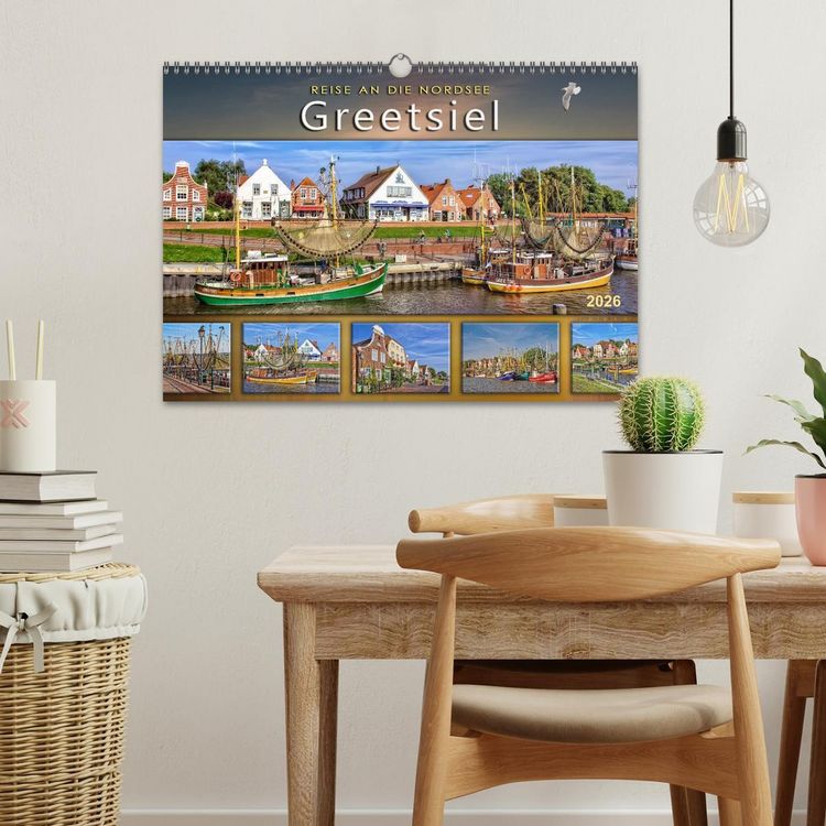Produktbild: Reise an die Nordsee - Greetsiel (Wandkalender 2026 DIN A3 quer), CALVENDO Monatskalender