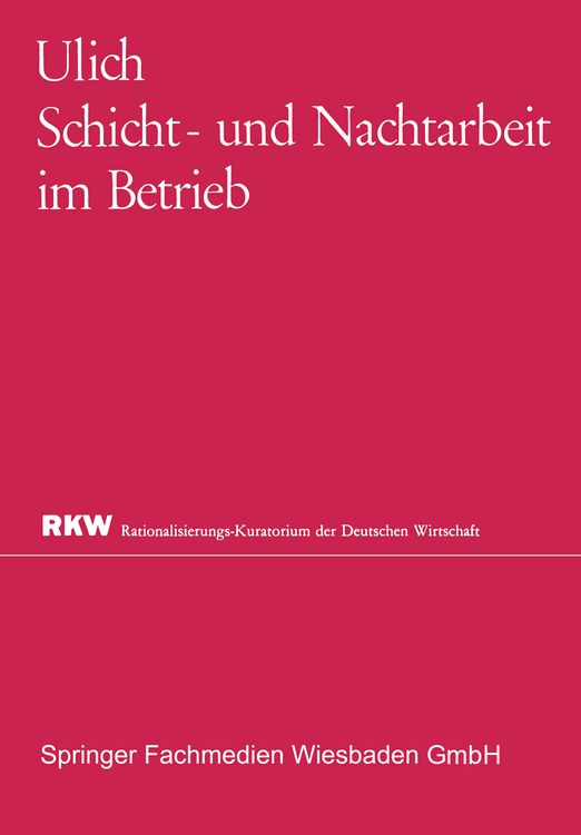 Produktbild: Schicht- und Nachtarbeit im Betrieb