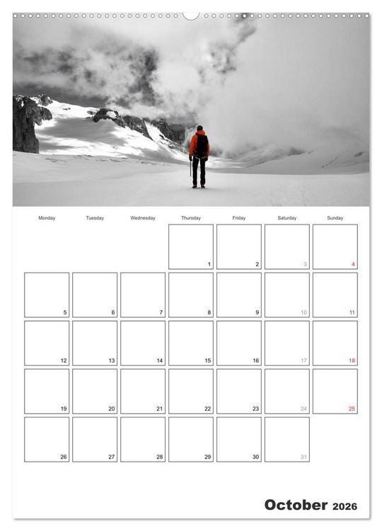Produktbild: EXPLORING ALPS (High Quality Premium Wall Calendar 2026 DIN A2 portrait),CALVENDO 12 Month Wall Calendar