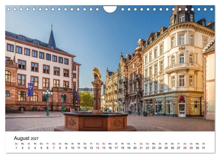 Produktbild: Wiesbadener Impressionen (Wandkalender 2027 DIN A4 quer), CALVENDO Monatskalender