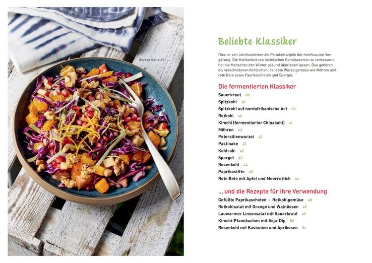 Produktbild: Gem&uuml;se und Salat fermentieren. Die besten Rezepte f&uuml;r milchsauer Eingelegtes