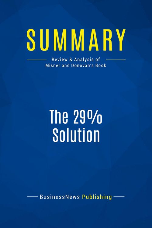 Produktbild: Summary: The 29% Solution