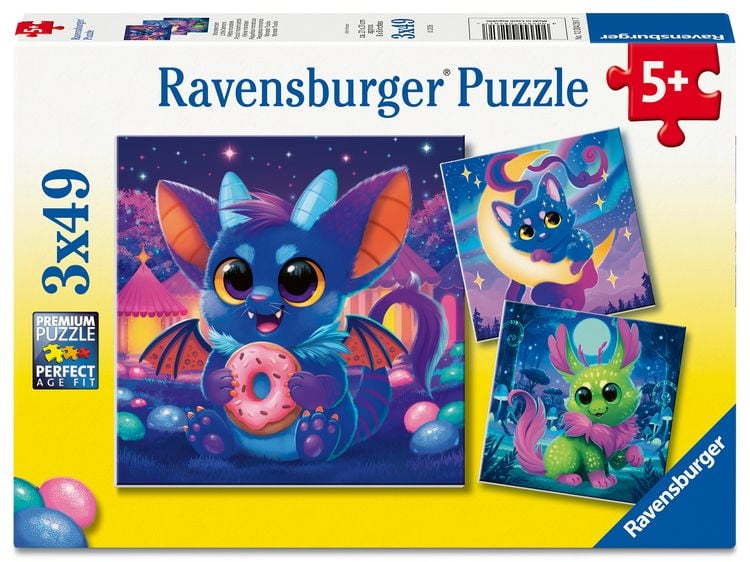 Produktbild: Kinderpuzzle 3x49 Teile - Monsterchen