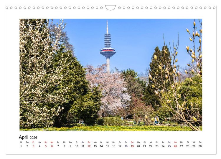 Produktbild: Frankfurt - Parks und G&auml;rten (Wandkalender 2026 DIN A3 quer), CALVENDO Monatskalender