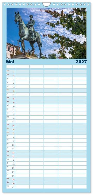 Produktbild: Familienplaner 2027 - Sigmaringen - h&uuml;bsche Kleinstadt an der Donau mit 5 Spalten (Wandkalender, 21 x 45 cm) CALVENDO