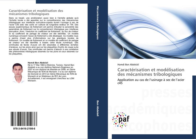 Produktbild: Caract&eacute;risation et mod&eacute;lisation des m&eacute;canismes tribologiques