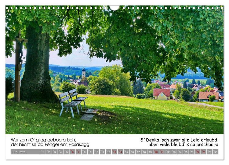 Produktbild: 03 Schw&auml;bische Sprichw&ouml;rter - D&ouml;s au no! (Wandkalender 2026 DIN A3 quer), CALVENDO Monatskalender