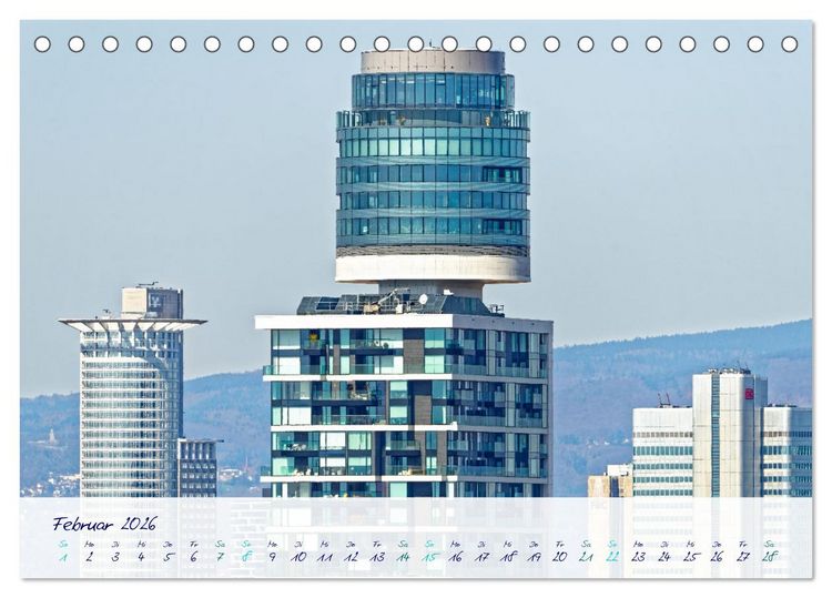 Produktbild: Furioses Frankfurt am Main (Tischkalender 2026 DIN A5 quer), CALVENDO Monatskalender