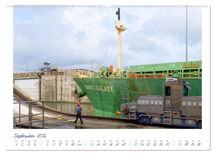 Produktbild: PANAMA-KANAL: Drahtseilakt-Bilder (Wandkalender 2026 DIN A2 quer), CALVENDO Monatskalender