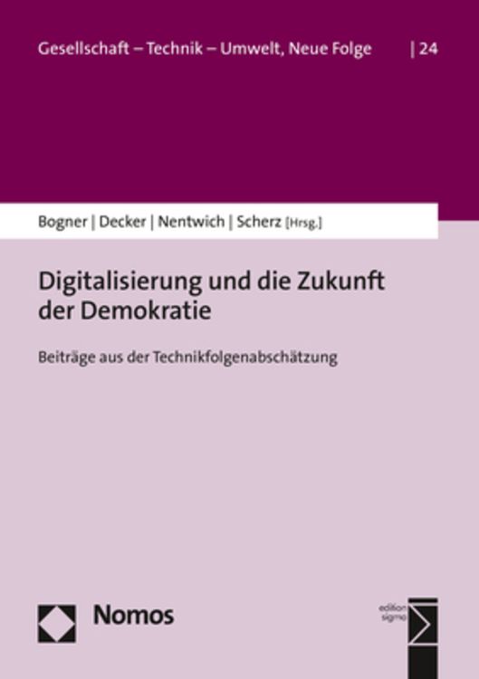 Produktbild: Digitalisierung und die Zukunft der Demokratie