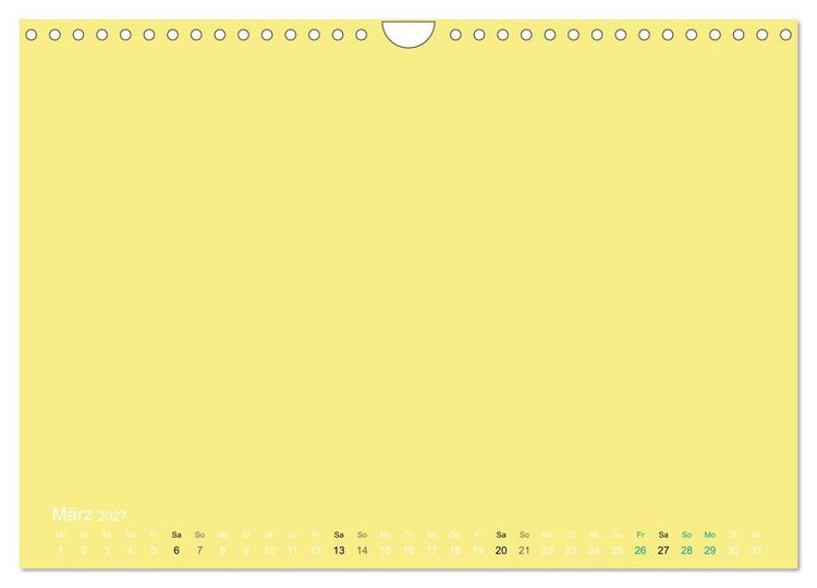 Produktbild: Bastelkalender - Gelb (Wandkalender 2027 DIN A4 quer), CALVENDO Monatskalender