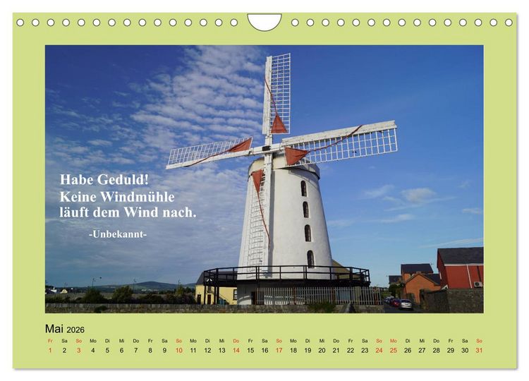 Produktbild: Lebensweisheiten mit Bildern unterlegt (Wandkalender 2026 DIN A4 quer), CALVENDO Monatskalender
