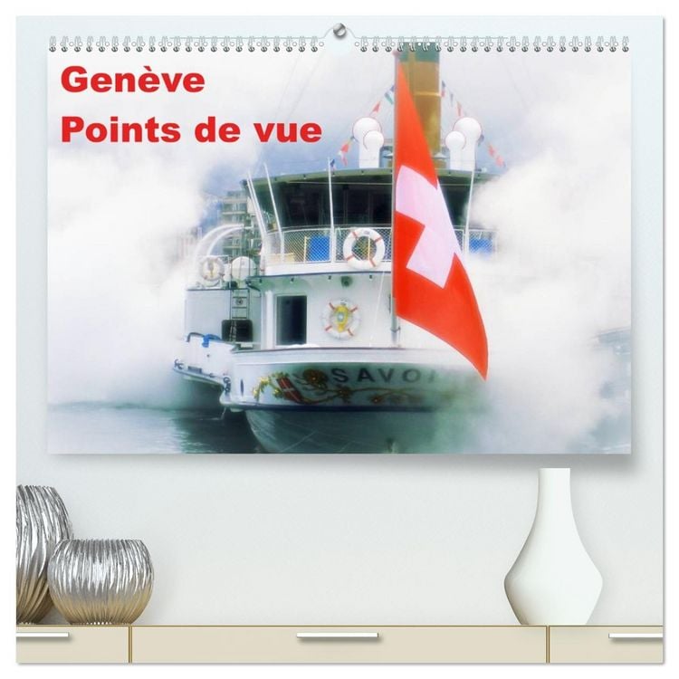 Produktbild: Gen&egrave;ve Points de vue (Calendrier mural 2026 DIN A2 vertical) calendrier de bureau