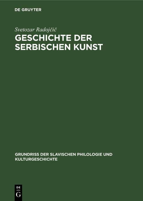 Produktbild: Geschichte der serbischen Kunst