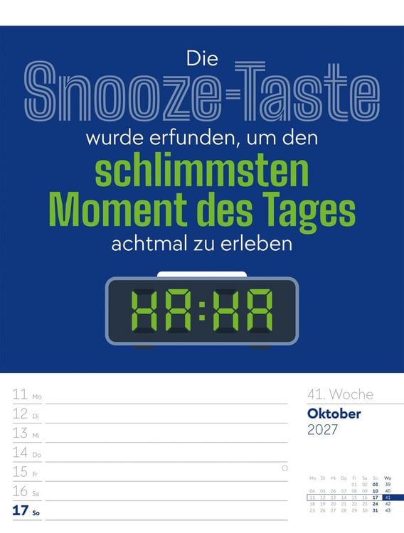 Produktbild: Klartext Spr&uuml;chekalender Wochenplaner 2027