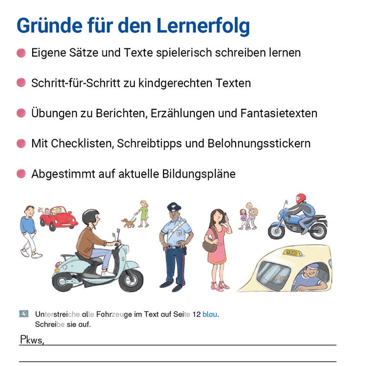Produktbild: Das &Uuml;bungsheft Texte schreiben 6