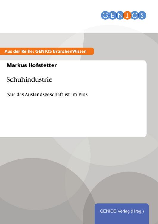 Produktbild: Schuhindustrie
