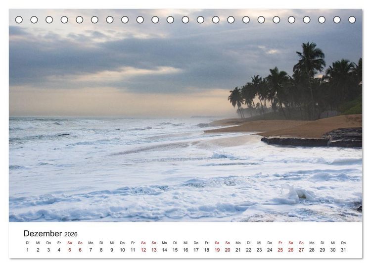 Produktbild: Eine Reise durch Ghana (Tischkalender 2026 DIN A5 quer), CALVENDO Monatskalender