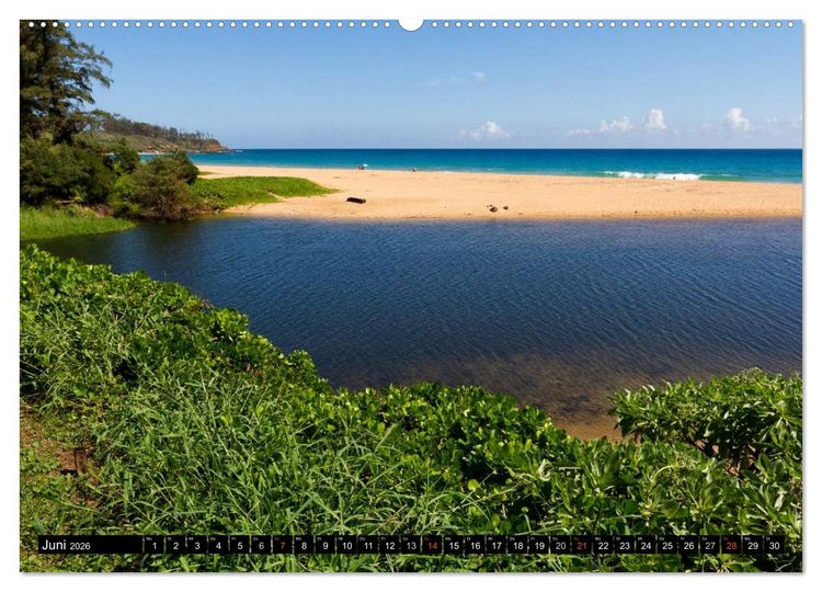 Produktbild: Hawai'i - Teil 2 (Wandkalender 2026 DIN A2 quer), CALVENDO Monatskalender