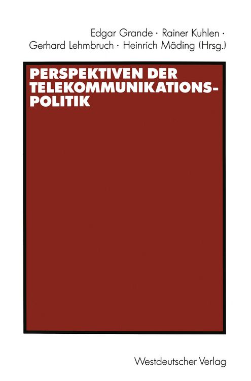 Produktbild: Perspektiven der Telekommunikationspolitik