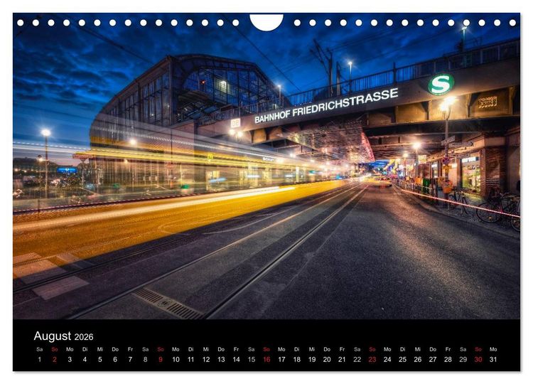 Produktbild: Berlin zwischen Tag und Nacht (Wandkalender 2026 DIN A4 quer), CALVENDO Monatskalender