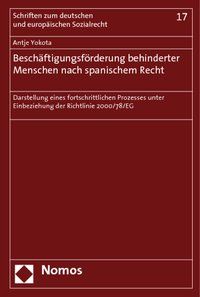Produktbild: Besch&auml;ftigungsf&ouml;rderung behinderter Menschen nach spanischem Recht