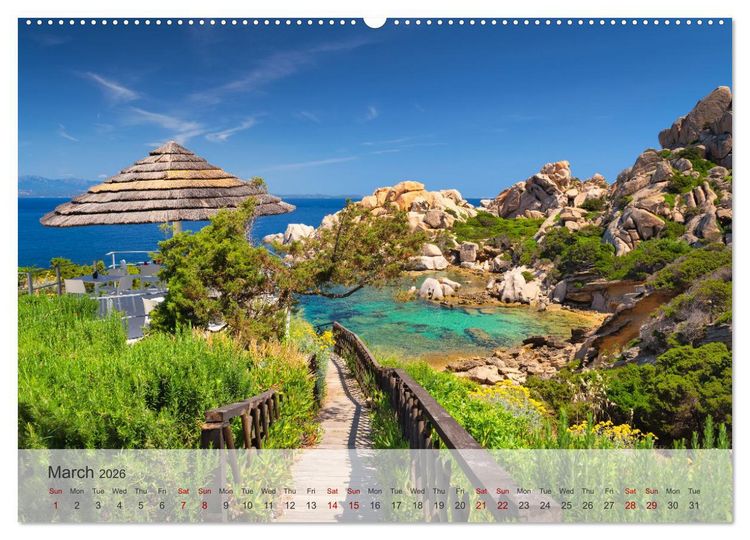 Produktbild: Wonderful Sardinia (High Quality Premium Wall Calendar 2026 DIN A2 landscape),CALVENDO 12 Month Wall Calendar