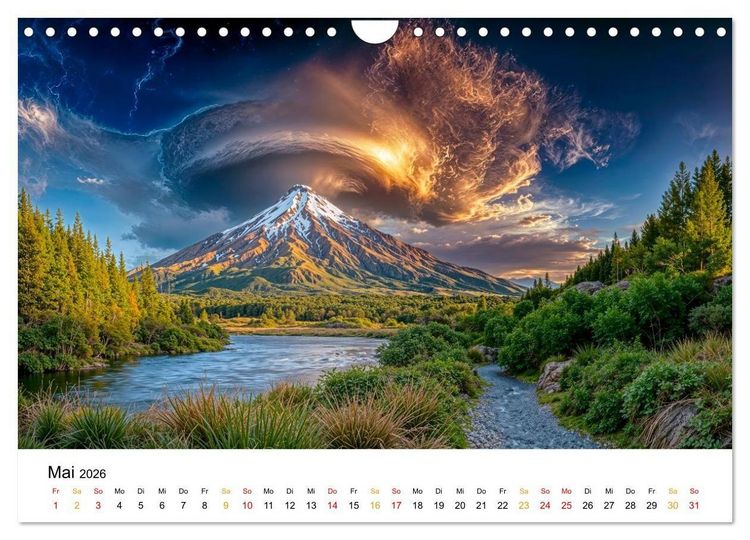 Produktbild: Neuseeland - Land der tausend Horizonte (Wandkalender 2026 DIN A4 quer), CALVENDO Monatskalender