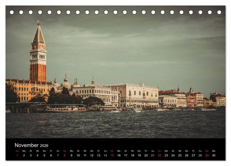 Produktbild: Traumstadt Venedig (Tischkalender 2026 DIN A5 quer), CALVENDO Monatskalender