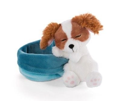 Produktbild: NICI - Sleeping Pets - Welpe Cockerspaniel 12cm im K&ouml;rbchen